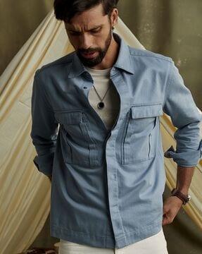 men twill overshirt