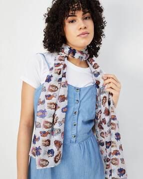 women printed scarf