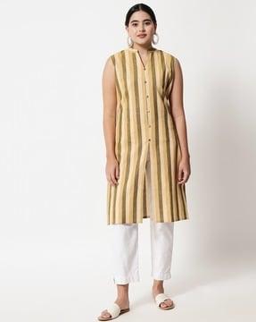 striped straight kurta