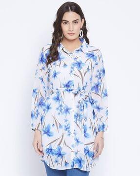 tropical  printed tunic