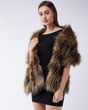 faux fur cape