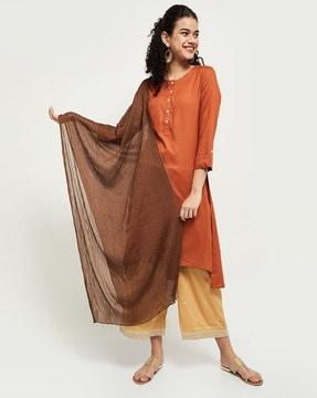 women crinkled dupatta