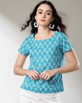 women printed tunic