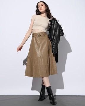 pu skirt