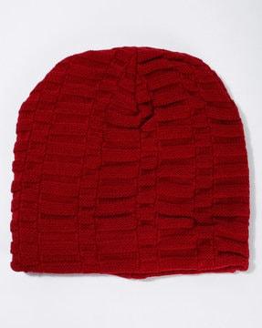 textured knitted beanie