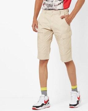 panelled cargo shorts