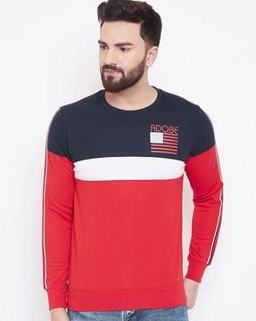 colour-block sweatshirt