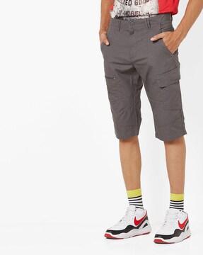 panelled cargo shorts