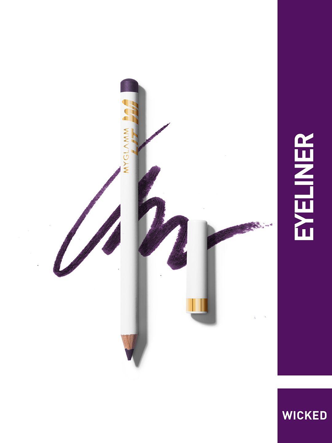 myglamm lit matte eyeliner pencil - wicked