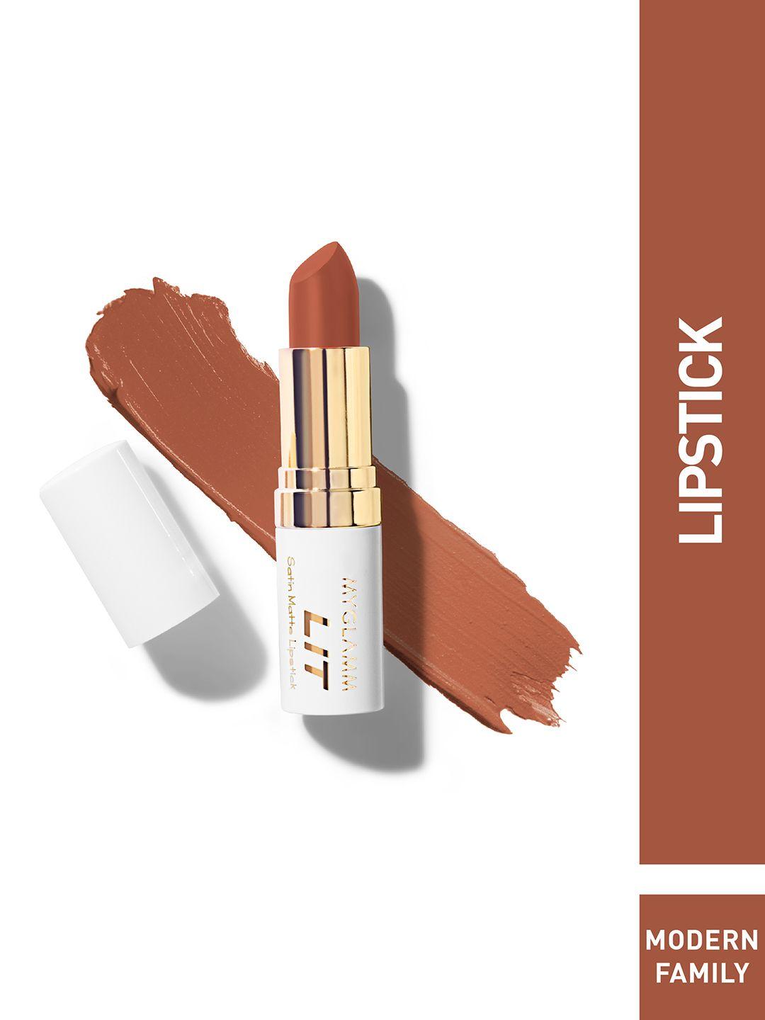 myglamm lit satin matte lipstick - modern family