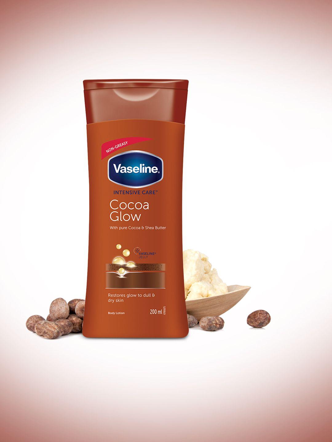 vaseline intensive care cocoa glow body lotion with glycerin 200 ml