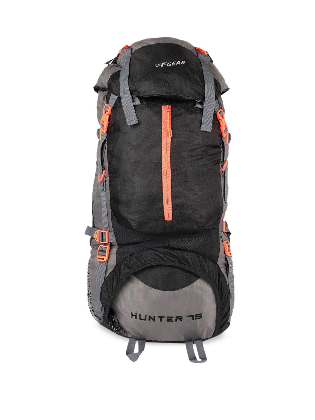 f gear unisex black & grey hunter diamond 75 litre rucksack