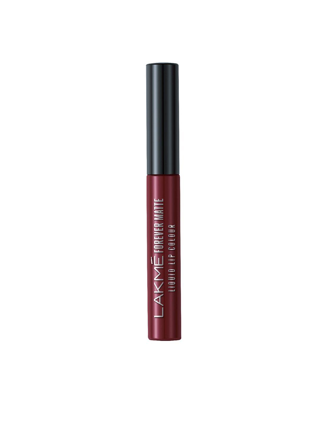 lakme forever matte liquid lip colour - wine touch 5.6 ml