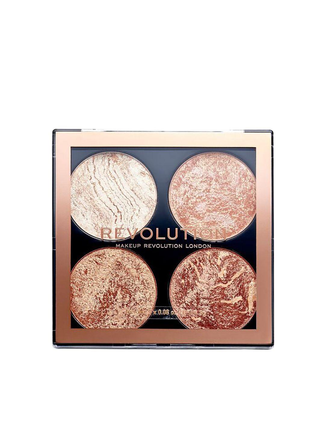 makeup revolution london cheek highlighter kit - dont hold back 8.8 g