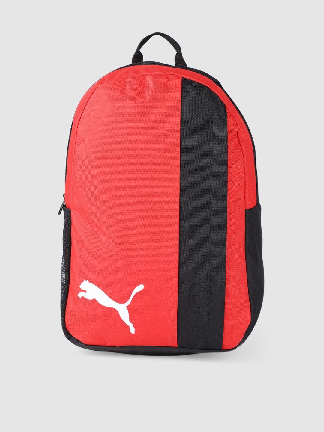 puma unisex red & black striped teamgoal 23 backpack