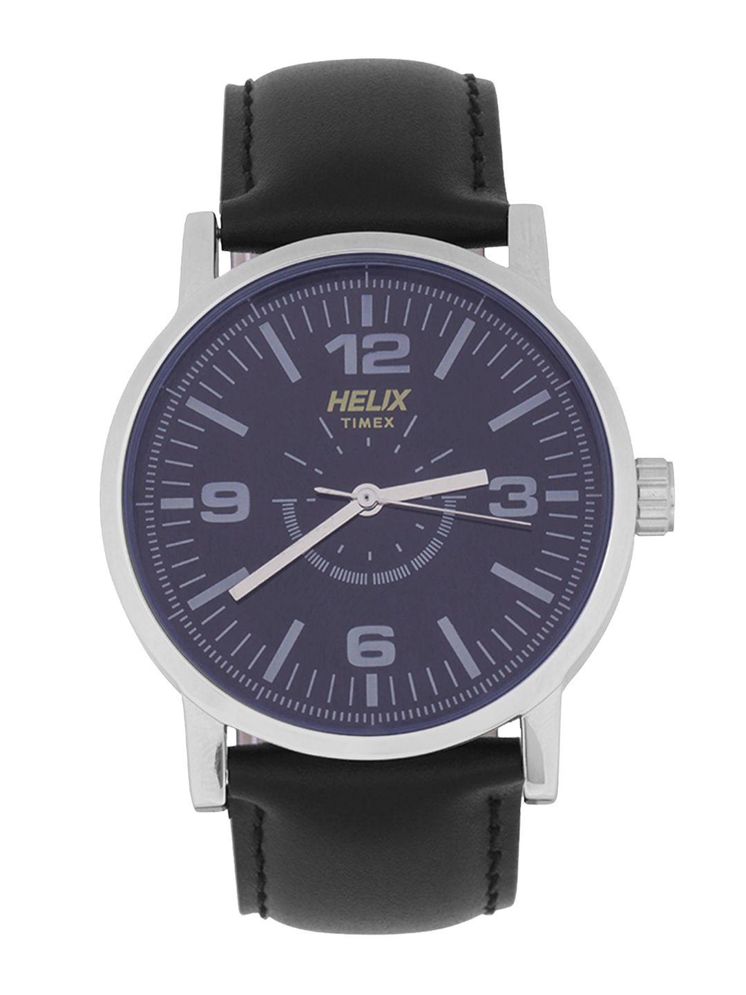 helix men blue analogue watch tw035hg01