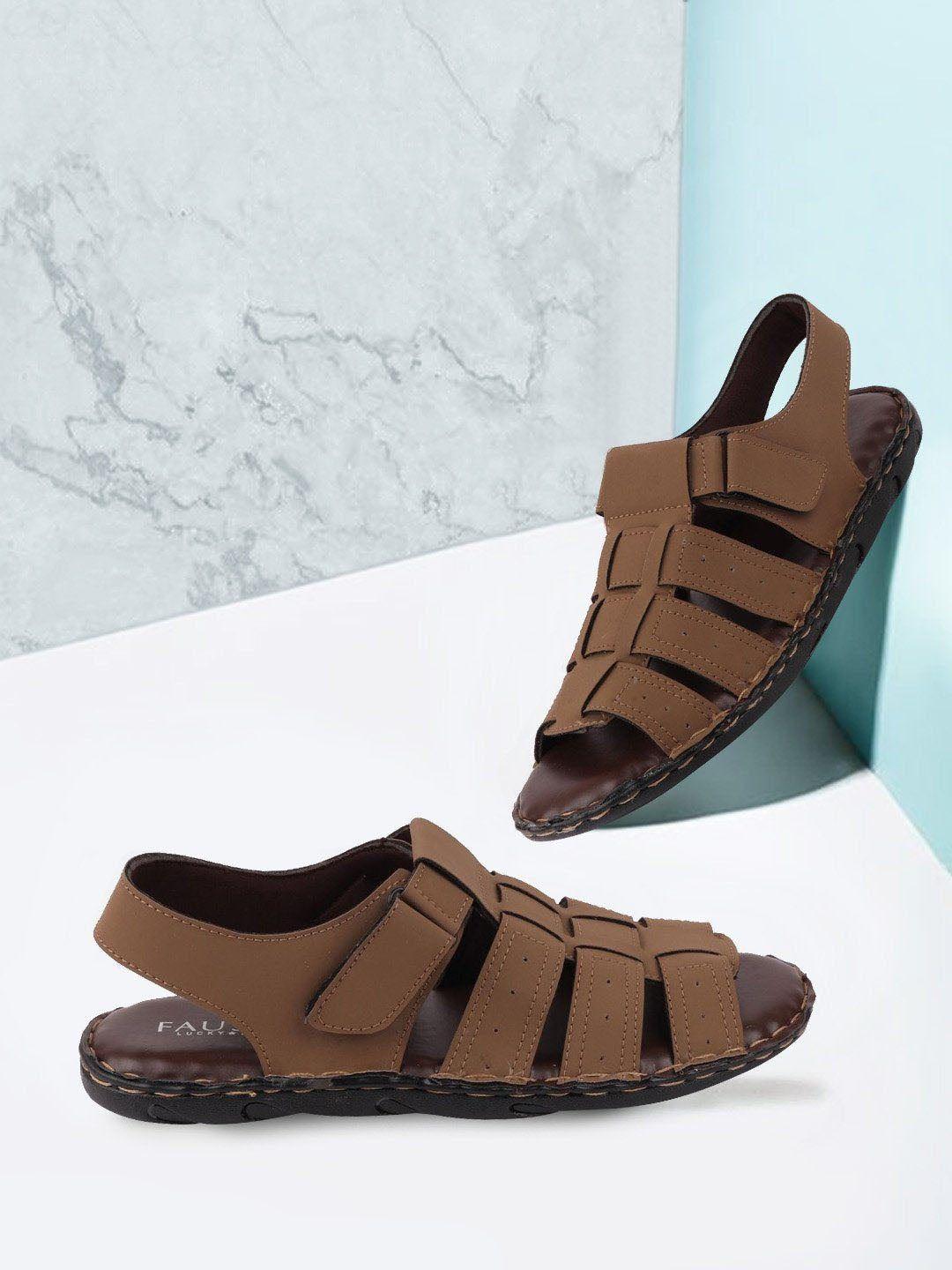 fausto men brown sandals