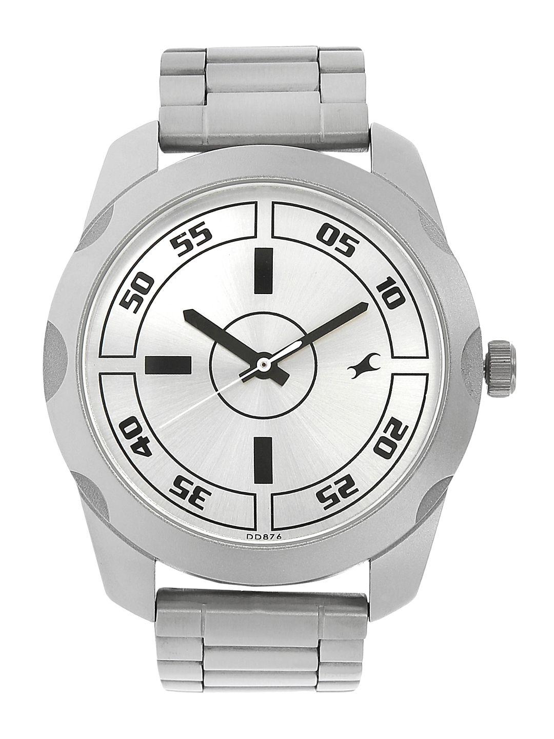 fastrack men off-white analogue watch nm3123sm02