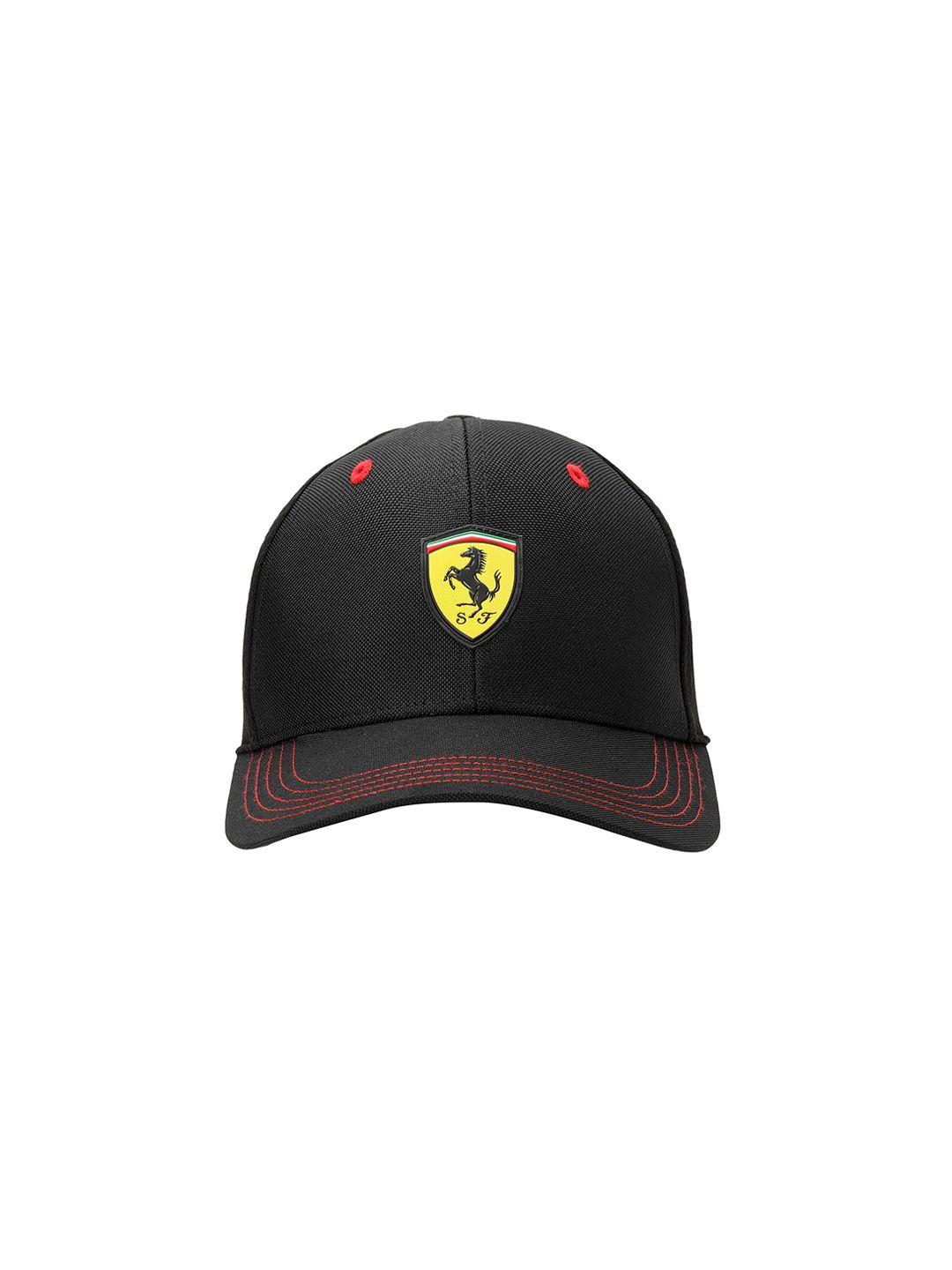 puma motorsport unisex black solid snapback ferrari fanwear bb cap