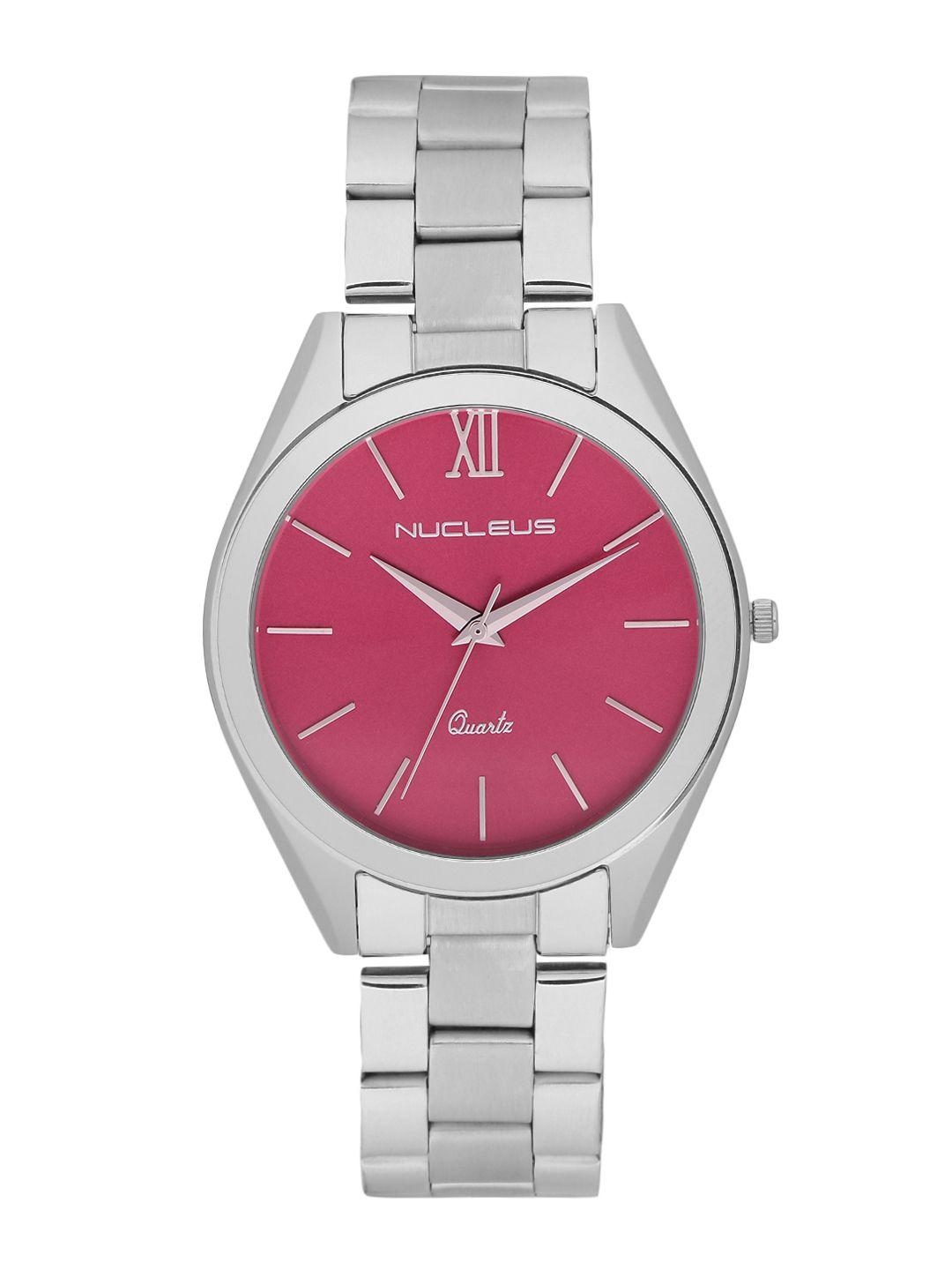 nucleus women pink analogue watch nmksssmi