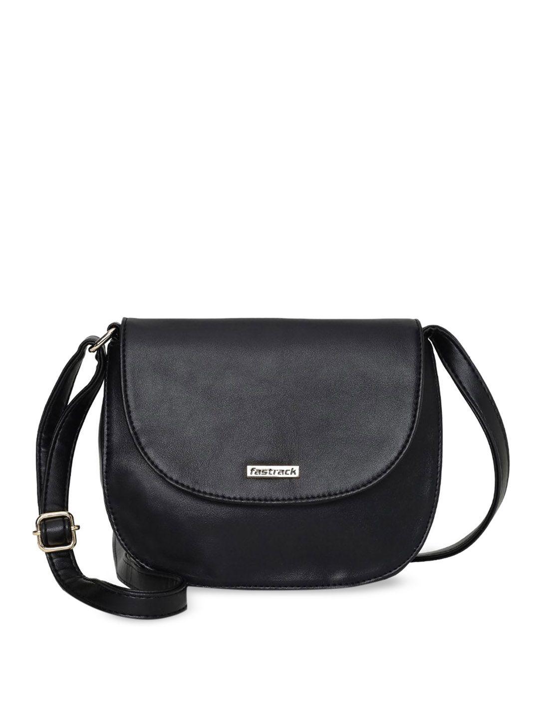 fastrack black half moon sling bag