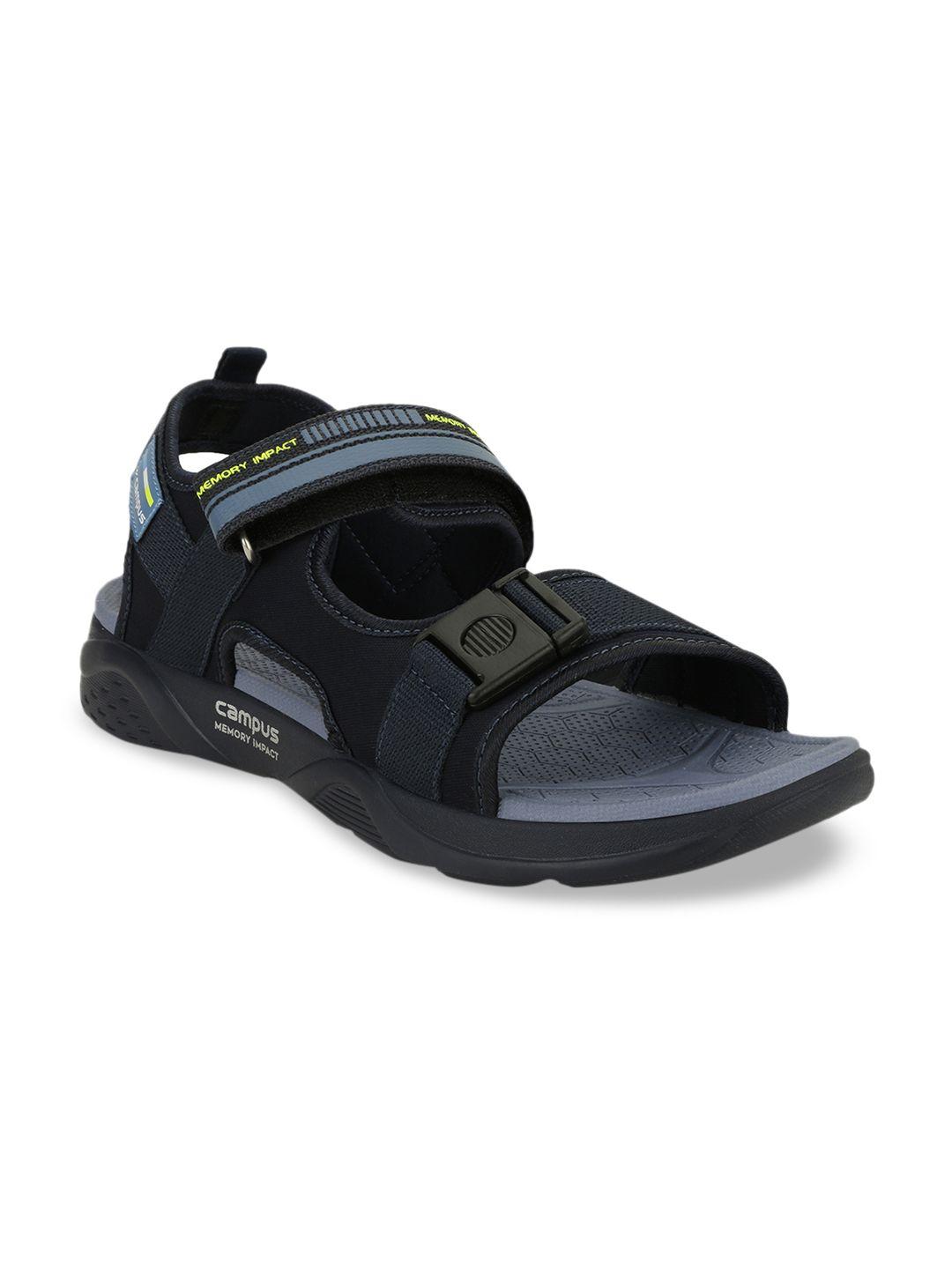 campus men navy blue sports sandals