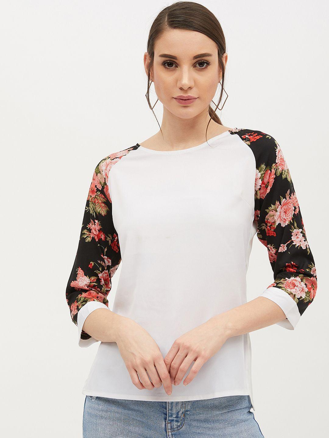 harpa women white & black printed top