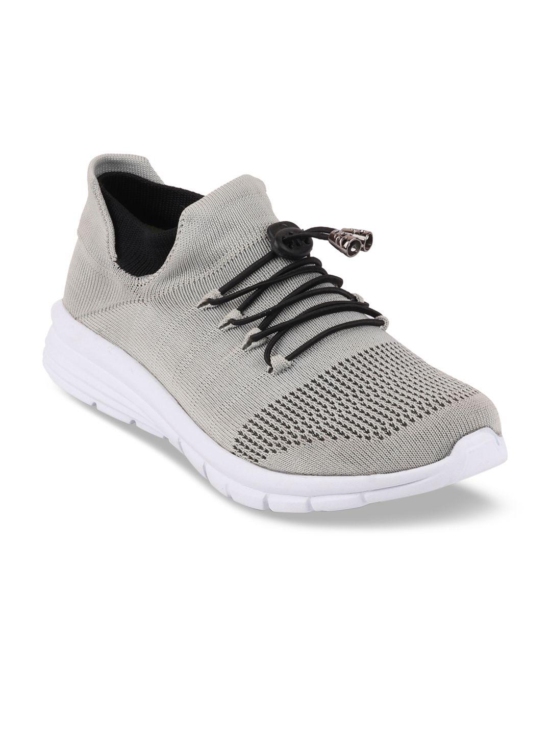 fausto men grey mesh walking shoes