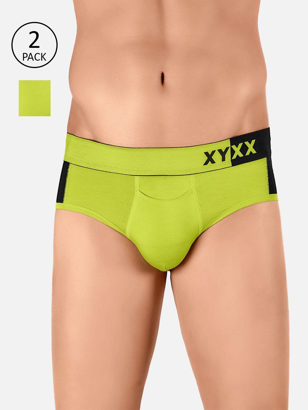 xyxx men pack of 2 colourblocked antimicrobial basic briefs xybrf2pckn171xxl