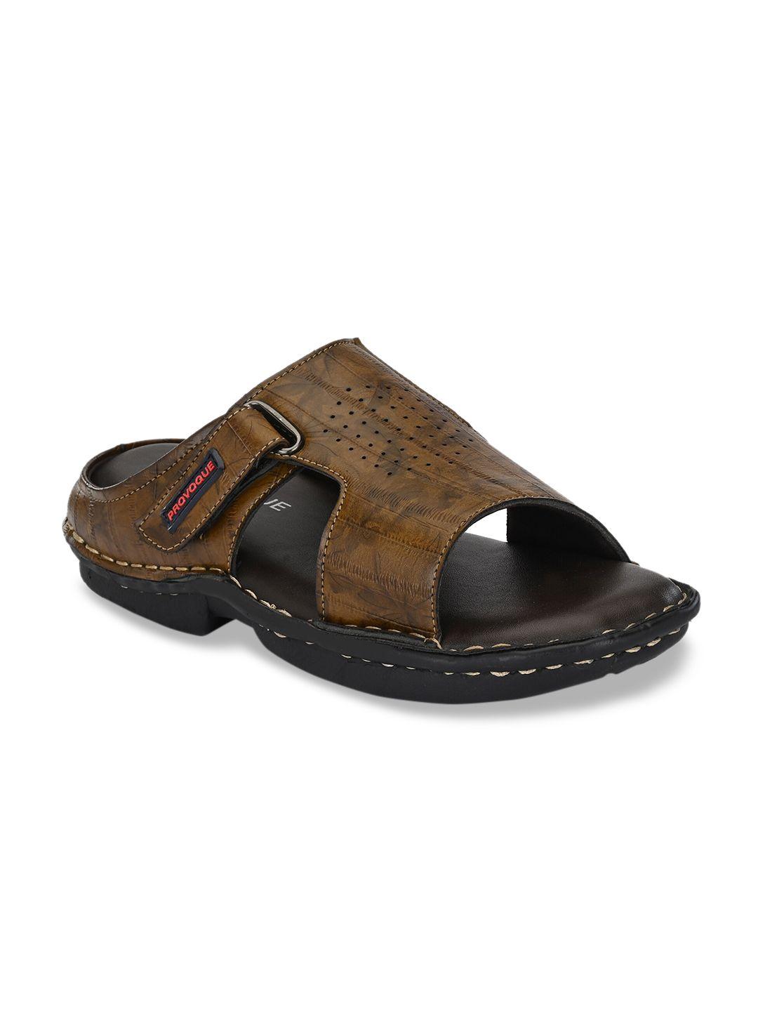 provogue men brown comfort sandals