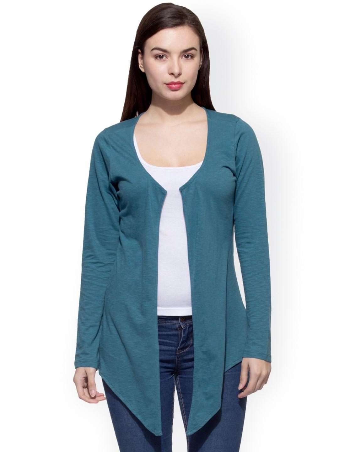 wisstler teal blue shrug