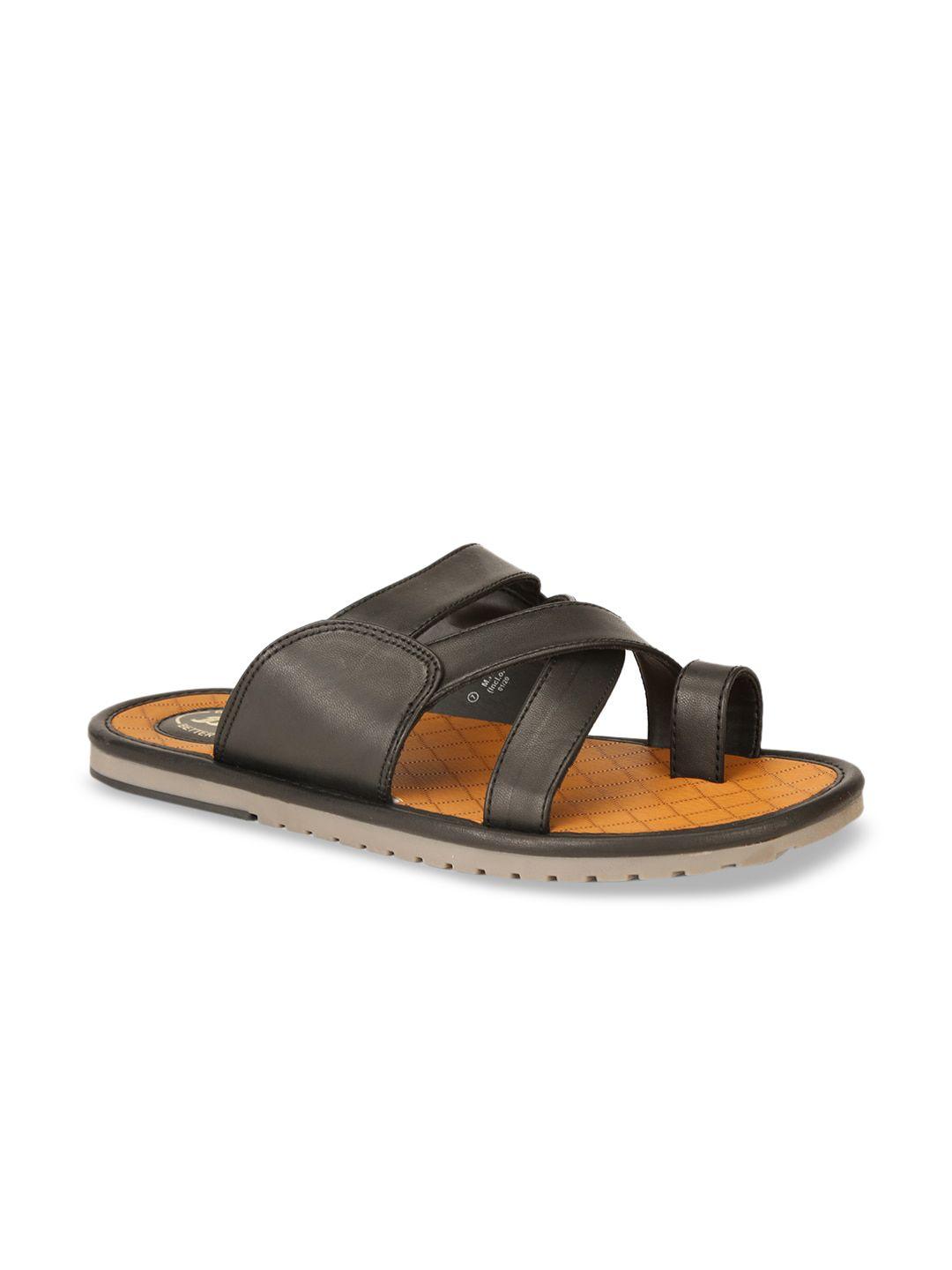 bata men black comfort sandals