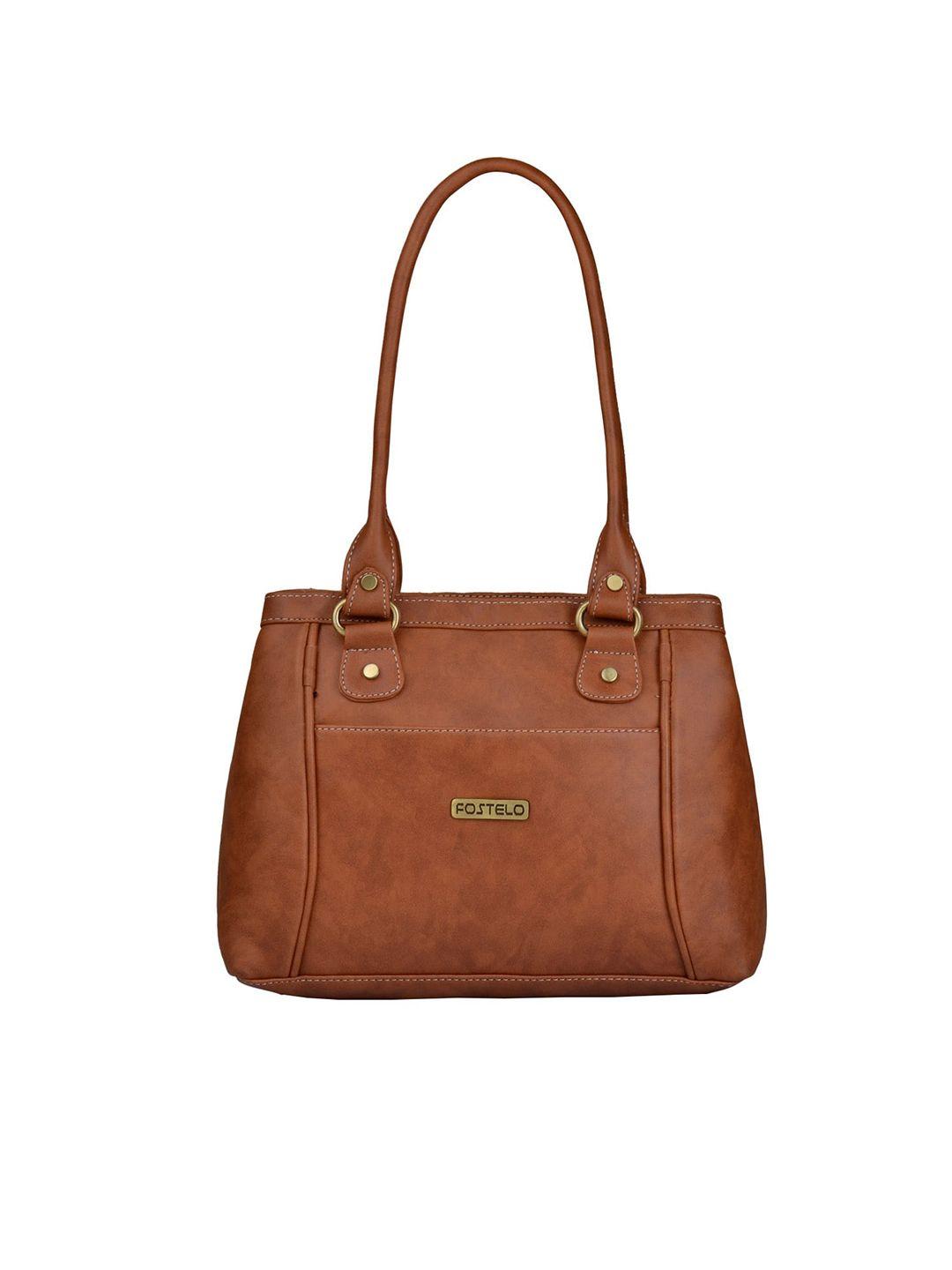 fostelo tan solid shoulder bag