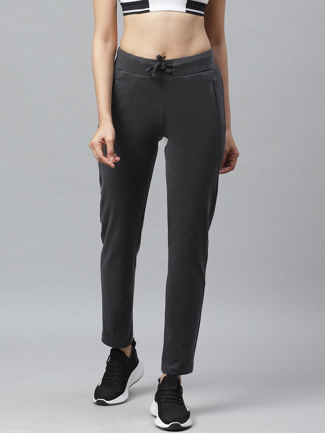 cayman women charcoal grey solid track pants