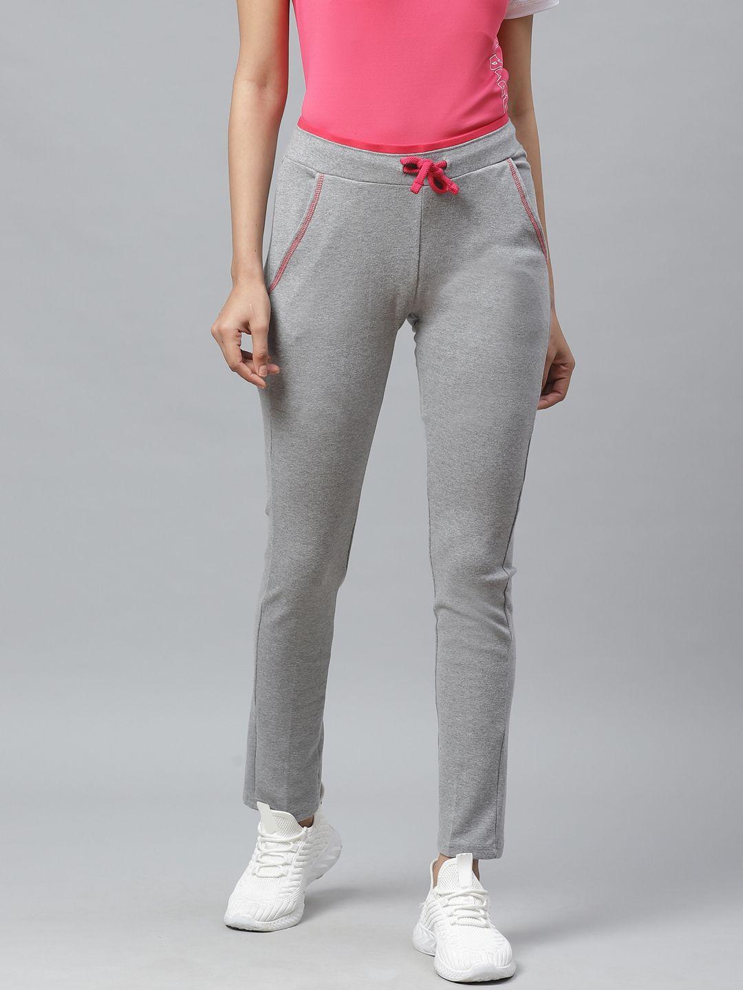 cayman women grey melange solid track pants