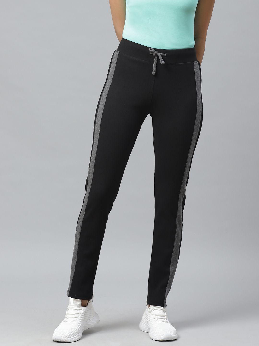 cayman women black solid track pants