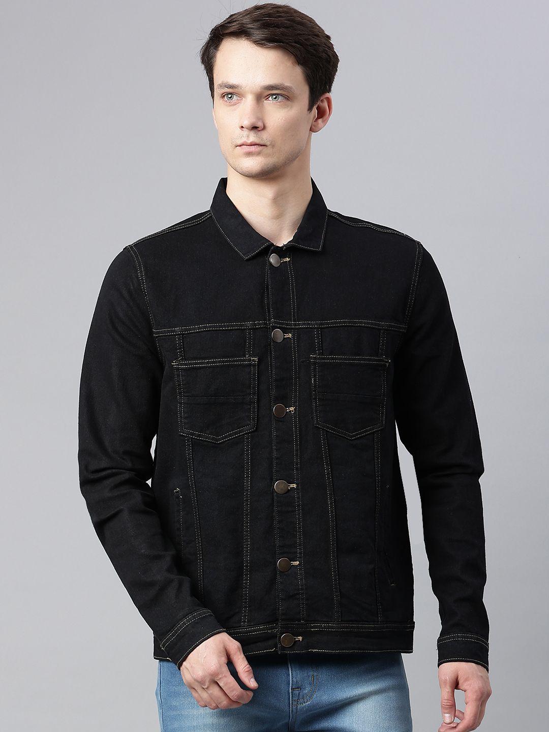 hubberholme men solid denim jacket