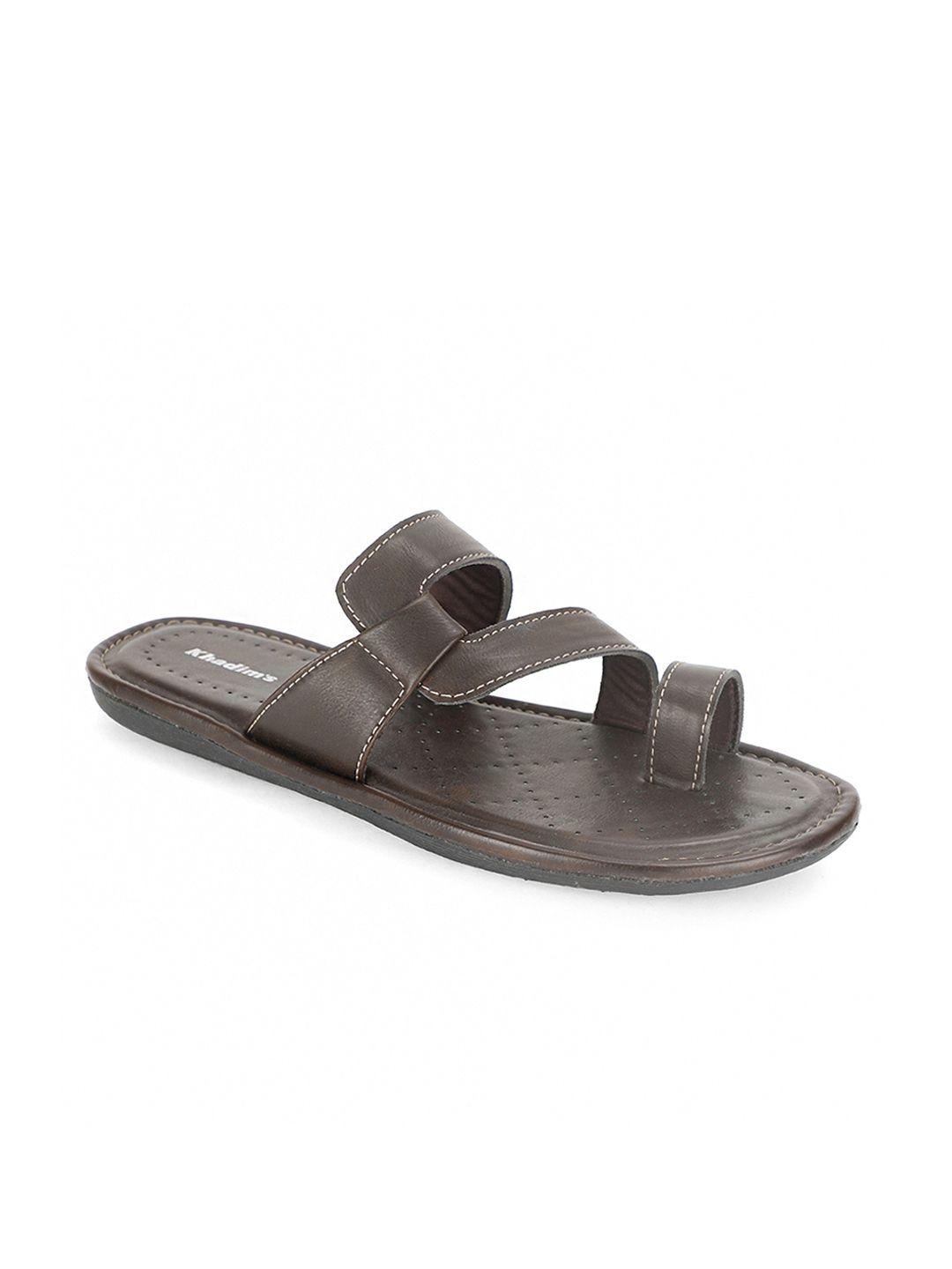 khadims men coffee brown comfort sandals