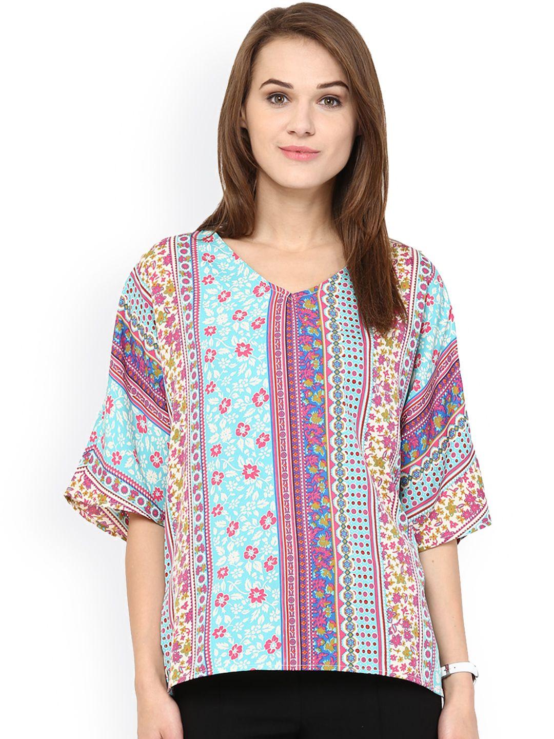 harpa multicoloured floral print top