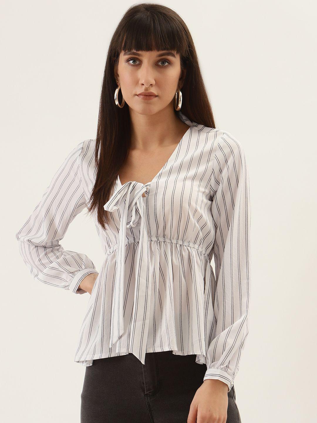 quiero women white striped top