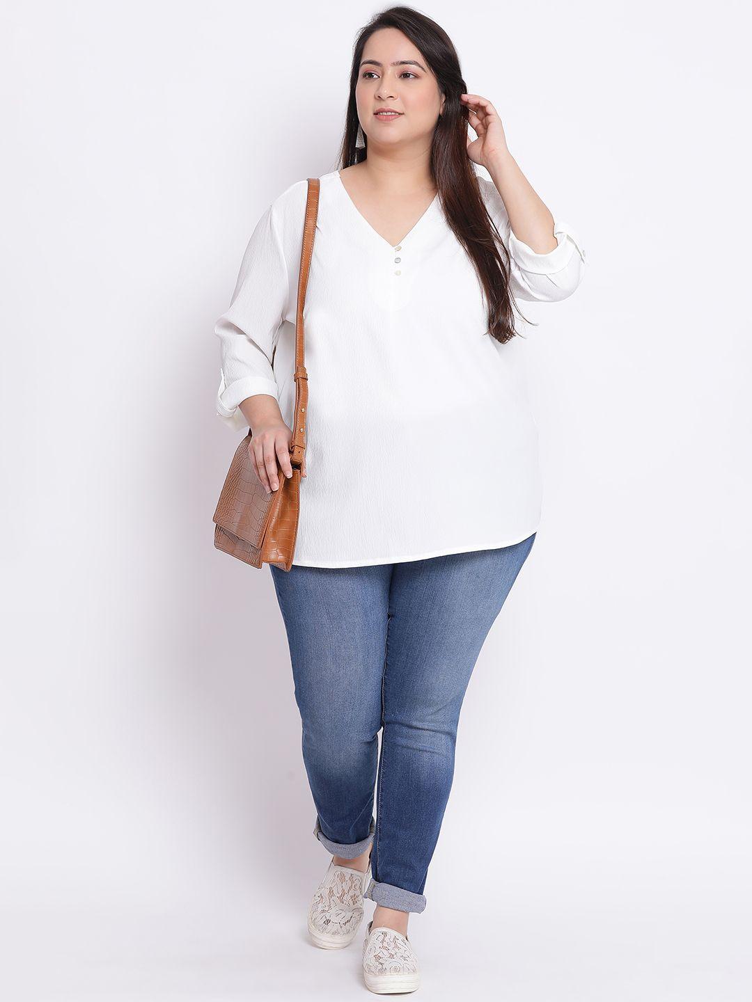 oxolloxo women white solid top