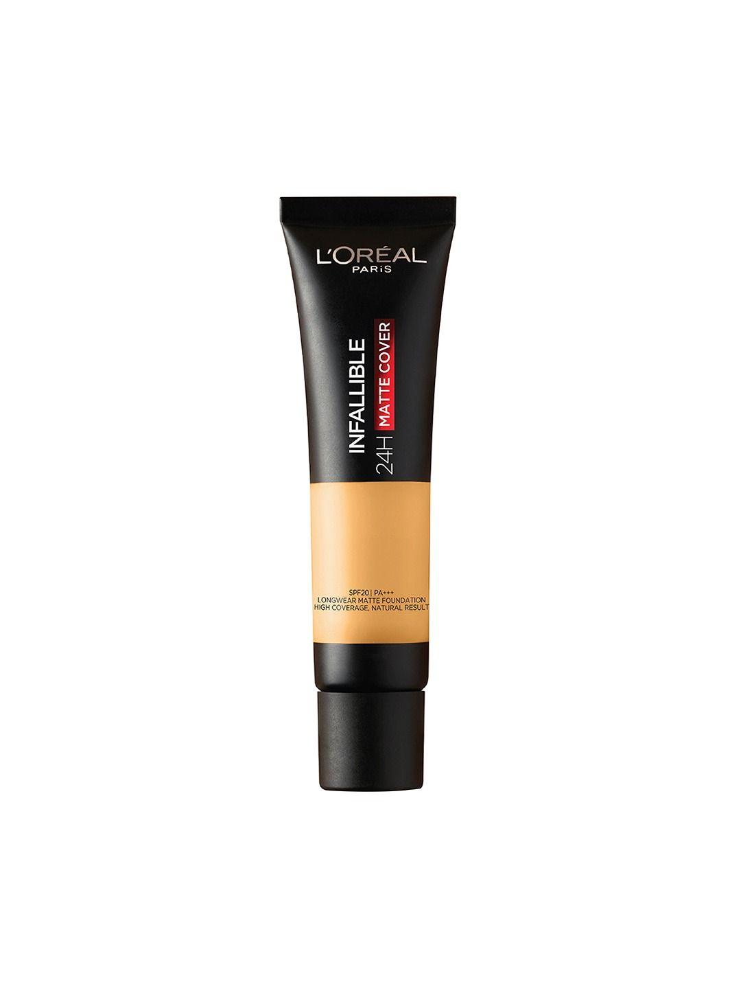 loreal paris infallible 24h matte cover spf20 pa+++ longwear liquid foundation 35ml - caramel sand 253