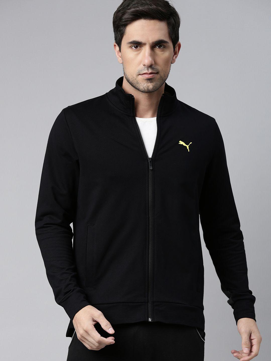 one8 x puma men black solid sporty jacket