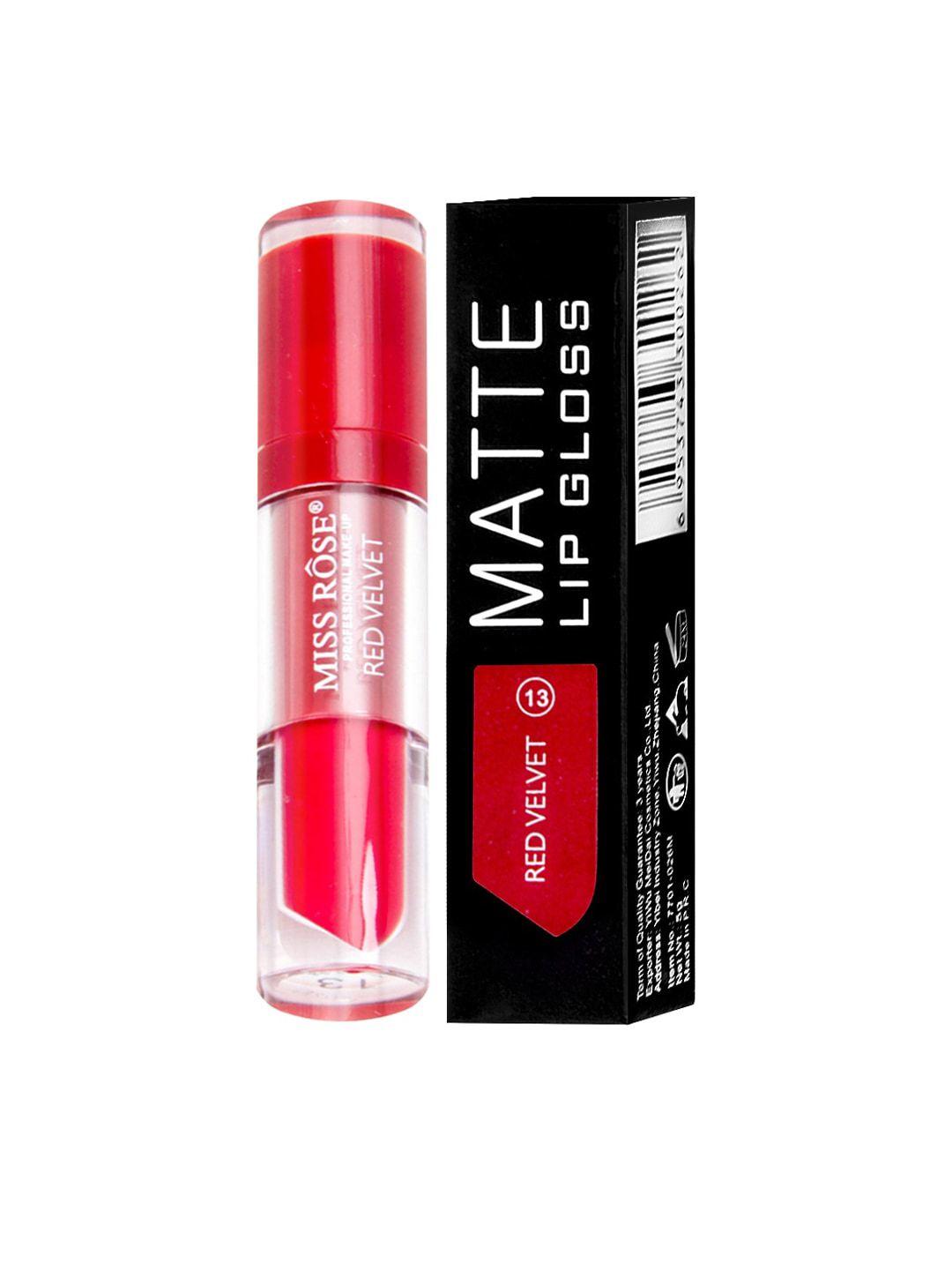 miss rose matte lipgloss red velvet 7701-026m 13 20 gm