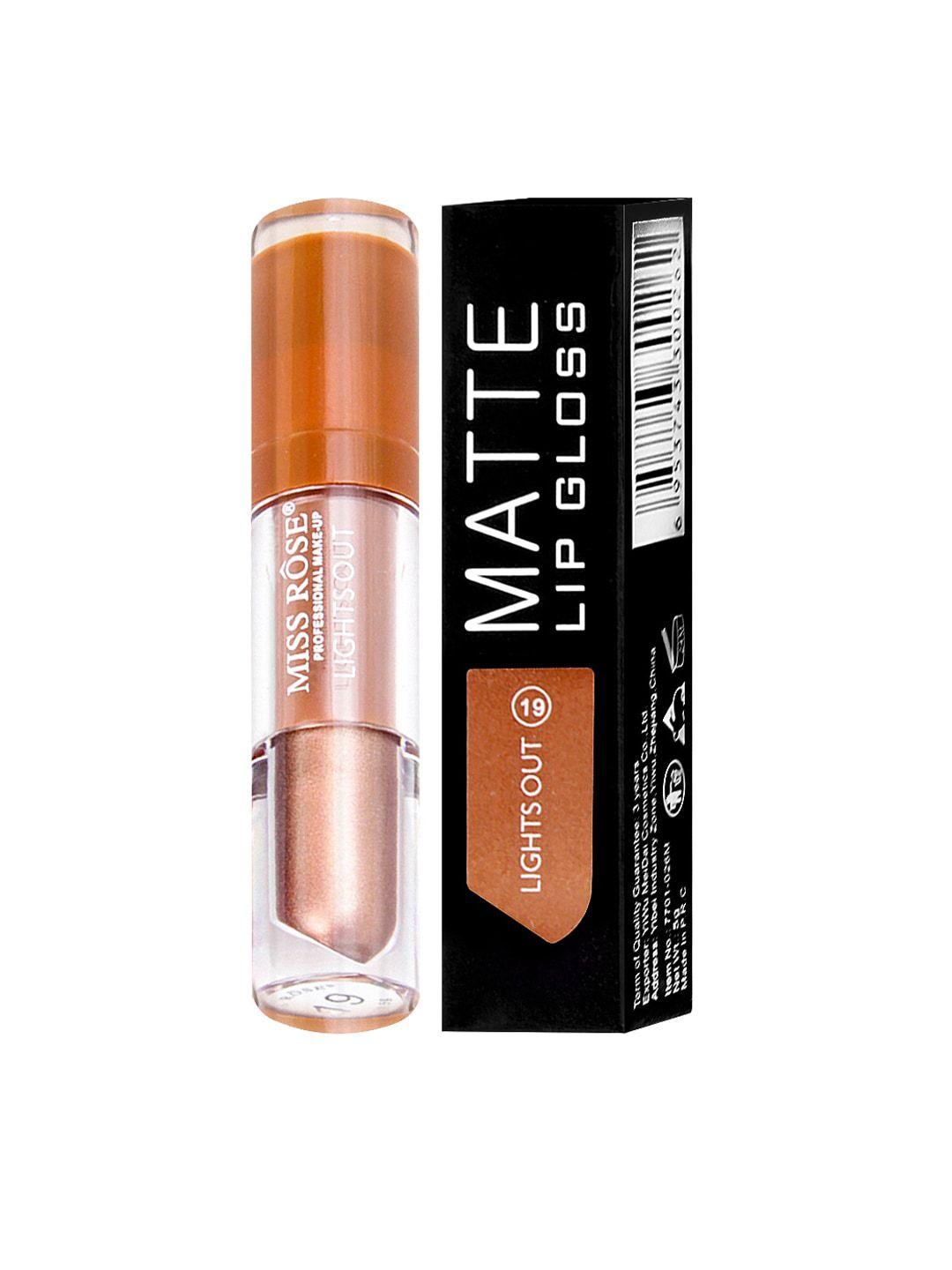 miss rose matte lipgloss lights out 7701-026m 19 20 gm