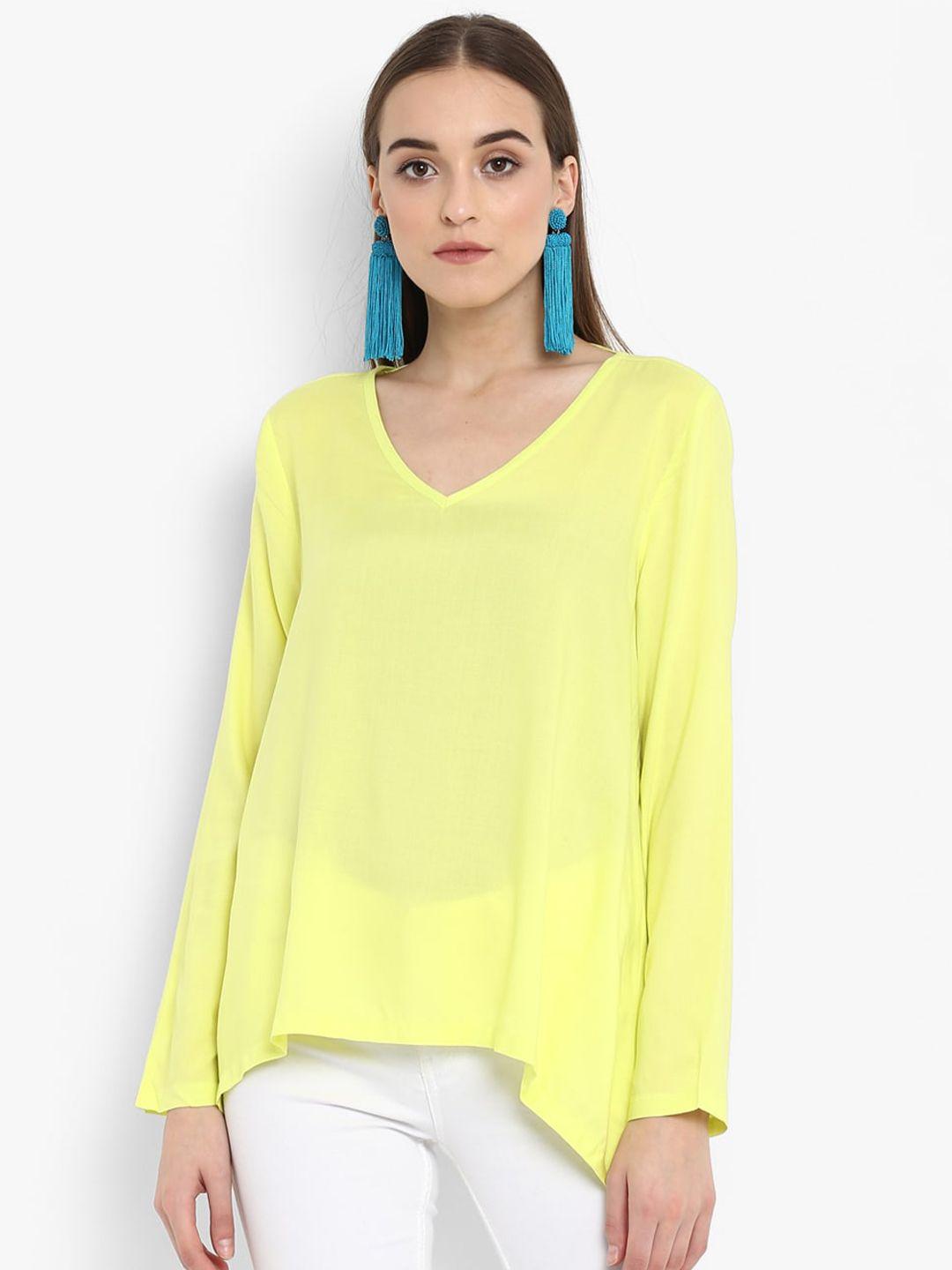 aditi wasan yellow high-low top