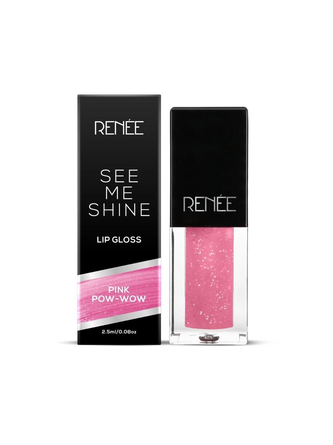 renee see me shine lip gloss - pink pow wow 2.5ml