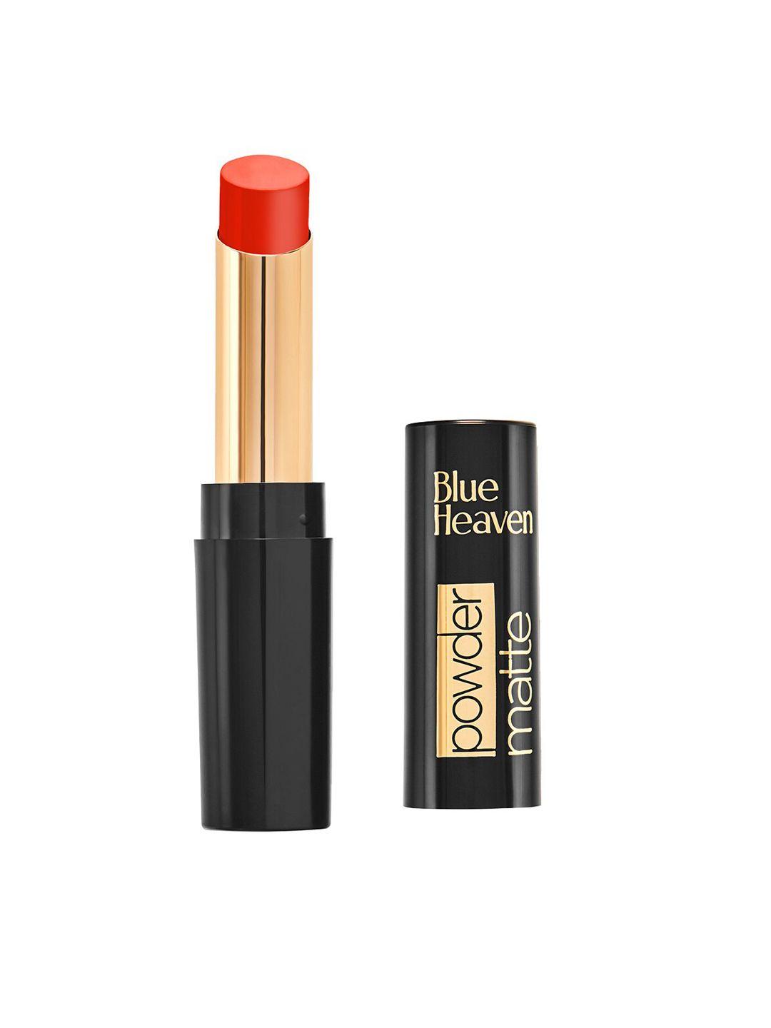 blue heaven powder matte lipstick -fiery orange o01