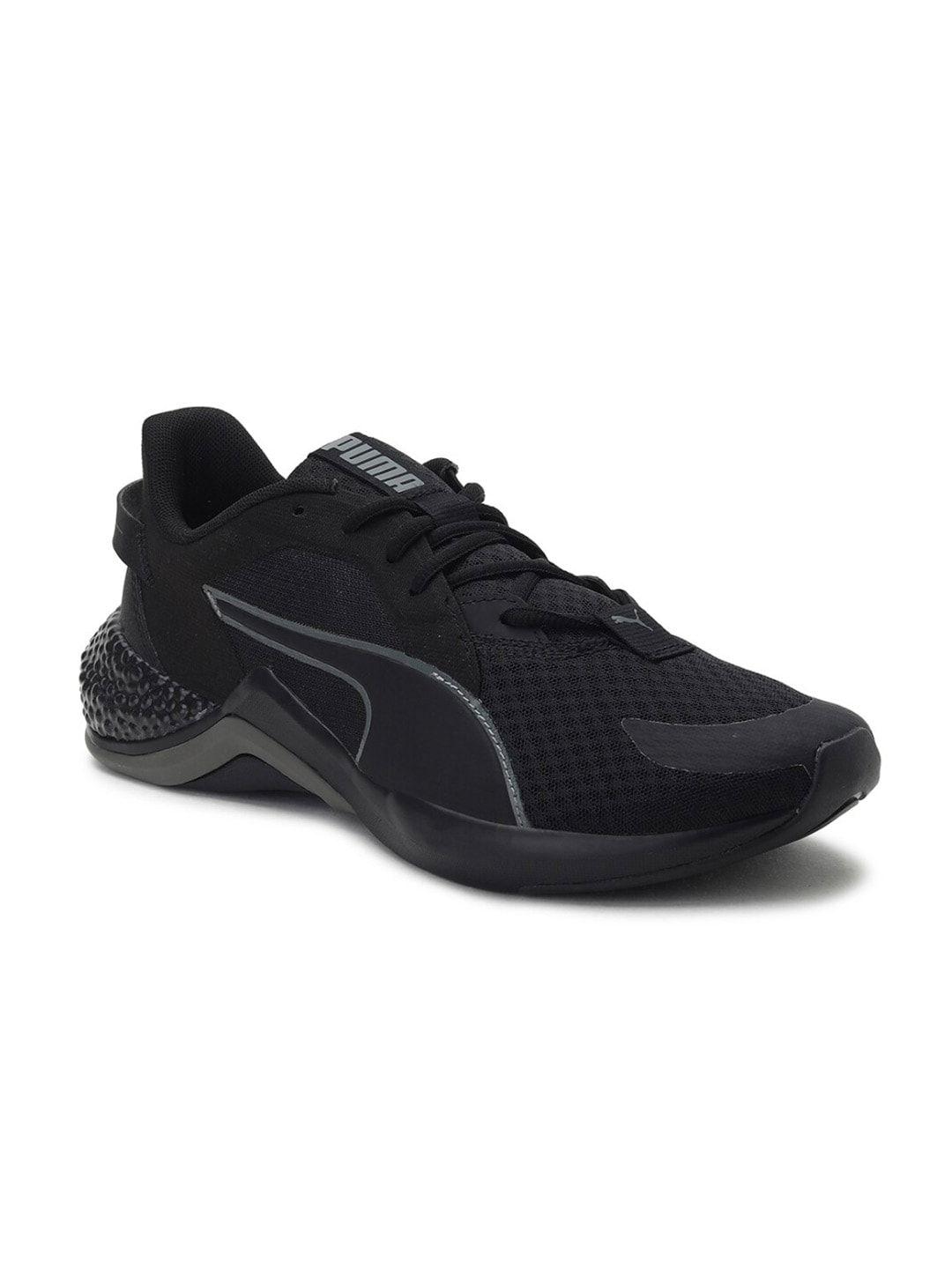 puma men black hybrid nx ozone running shoes