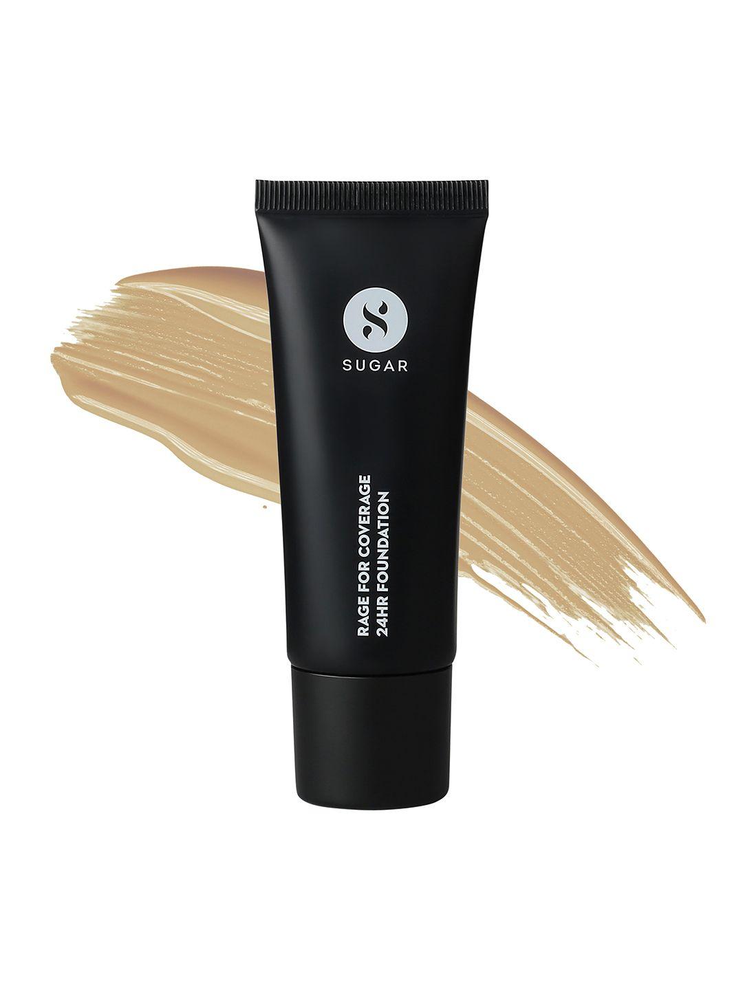 sugar rage for coverage 24hr foundation for medium, neutral undertone 25 ml - frappe 35